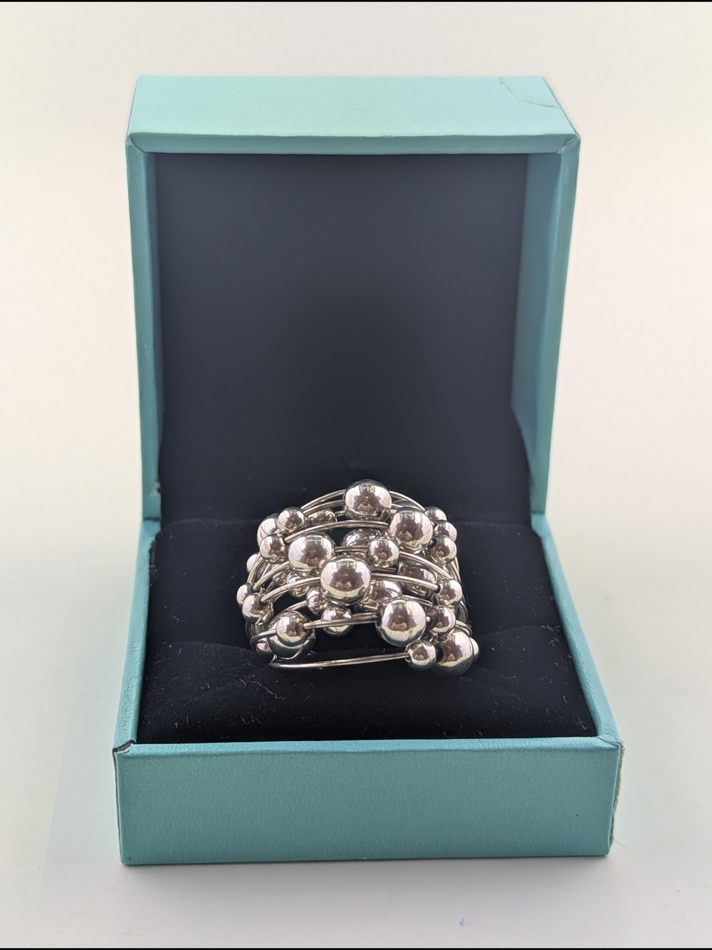 ✨ Sterling Silver Multi-Strand Bubble/Beaded Ring ✨